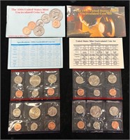 1994 & 1995 US Mint Uncirculated Coin Sets
