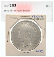 1922 Silver Peace Dollar