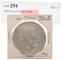 1922 Silver Peace Dollar