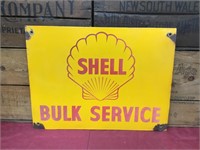 Shell Bulk Service Enamel Sign