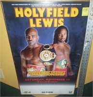 FRAMED HOLYFIELD/LEWIS HEAVYWEIGHT CHAMPIONSHIP