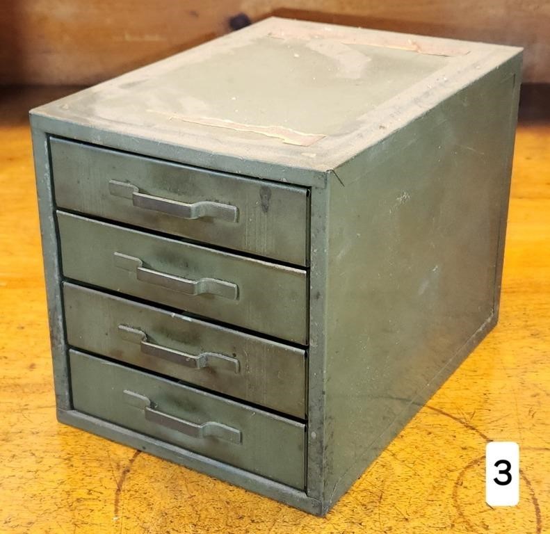 Vintage 4 Drawer Small File