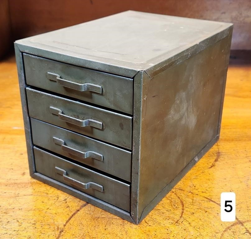 Vintage 4 Drawer Small File