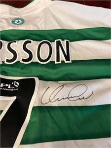Celtic Jersey Signed By Henrik Larsson