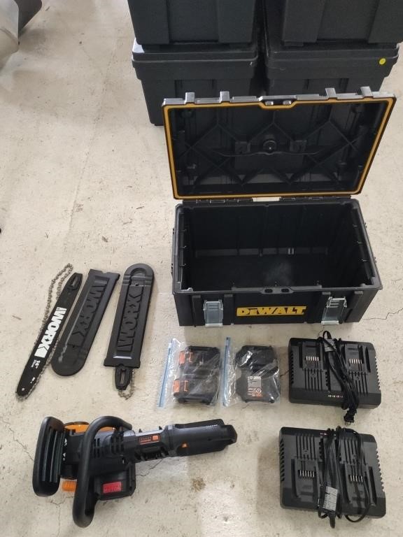 Worx Electric Chainsaw, Batteries & Chargers