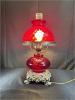 Ruby Hurricane Lamp