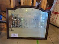 Wood Framed Mirror 32.5"x26.5"