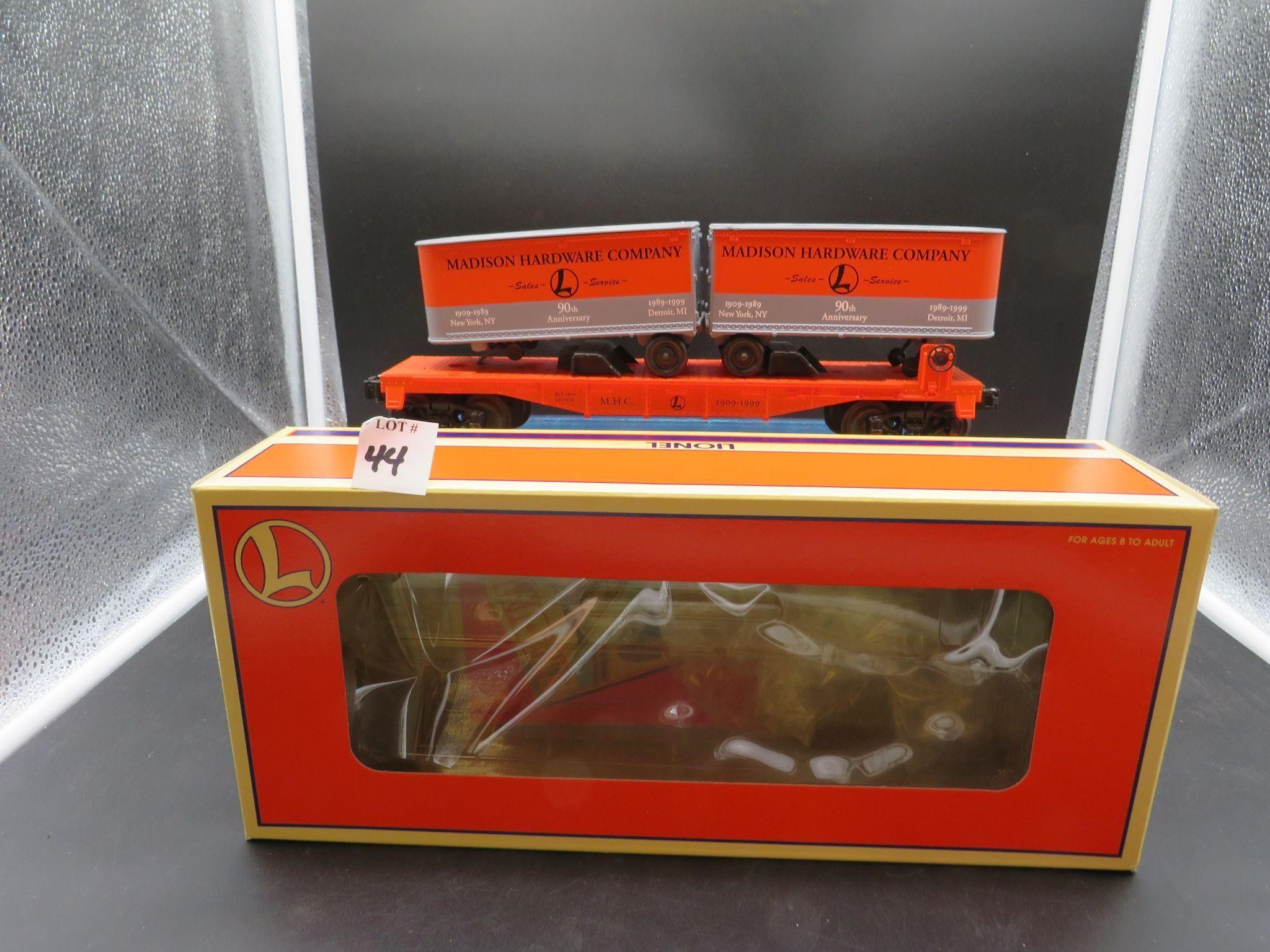 Lionel Flatcar w/ Piggy Back Vans-Carail 6-52187