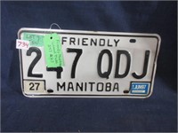 Friendly Manitoba  license plate