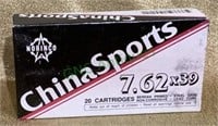 20 count box of China sports 7.6 2X 39