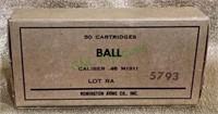 50 count box lot of Remington .45 M1911 ball