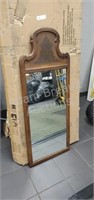 Decorative wood frame mirror, 20.25 x 50