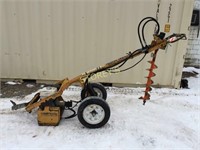 Easy Auger II Hydraulic Fence Post Auger w/