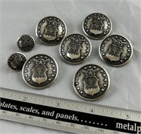 VTG Waterbury US Air Force Silver Plated buttons