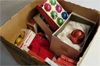 Large Box Of Vintage Christmas Decorations