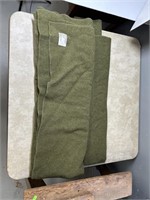 Wool Olive Green Military Blanket