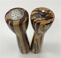 Handcrafted 12" Wooden Salt & Pepper