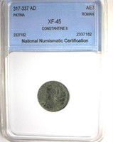 317-337 AD Constantine II NNC XF45 AE3