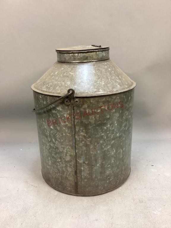 Railroad Style Galvanized Water Can