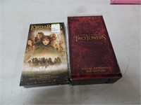 Lot of 2 Lord of the Rings VHS Movie Tapes