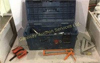 Mastercraft Tool Box with Hammers, Levels, Drill