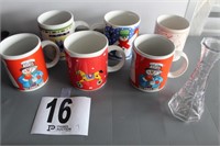 Assorted Mugs and Vase (U230)