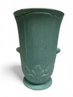 Brush McCoy Pottery robins egg blue art deco vase