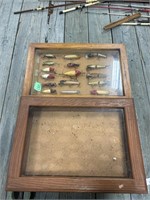 16 Vintage Lures in Showcase