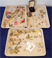 (3) FLATS OF COSTUME JEWELRY AND....
