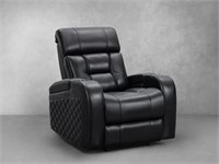 Abbyson Bronston Leather Theater Power Recliner