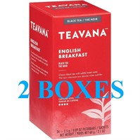 2 Boxes Teavana English Breakfast  24/Box