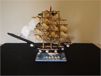 Old Seashell Sail Boat