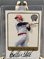 Autographed w/ COA Carlton Fisk Baseball Card