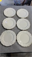 Six Holiday Hostess Lenox Luncheon Plates