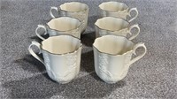 Six Holiday Hostess Lenox Mugs