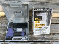 Air spray gun & central air nailer