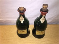 Vintage DA SILVA Vinho Do Porto Glass Bottles