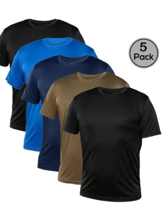 XS Blank Activewear Pack of 5 Men's T-Shirt, Quick