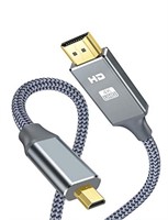 Micro HDMI to HDMI Cable 6ft,Snowkids Bi-Direction