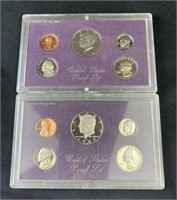 1986, 1987 U.S. Mint Proof Coin Sets