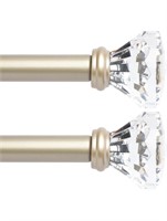 Curtain Rods ROUND Diamond End Caps