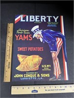 Liberty Yams Poster: Advertisement