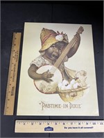 Pastime in Dixie Poster; Advertisement