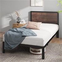 ZINUS Mory Metal Platform Bed Frame / Wood Slat