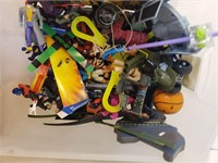 Tote of Assorted Vintage Toys