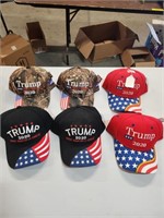 (6) Trump 2020 Hats