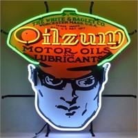 AUTO – XTRA – OILZUM NEON SIGN WITH BACKING