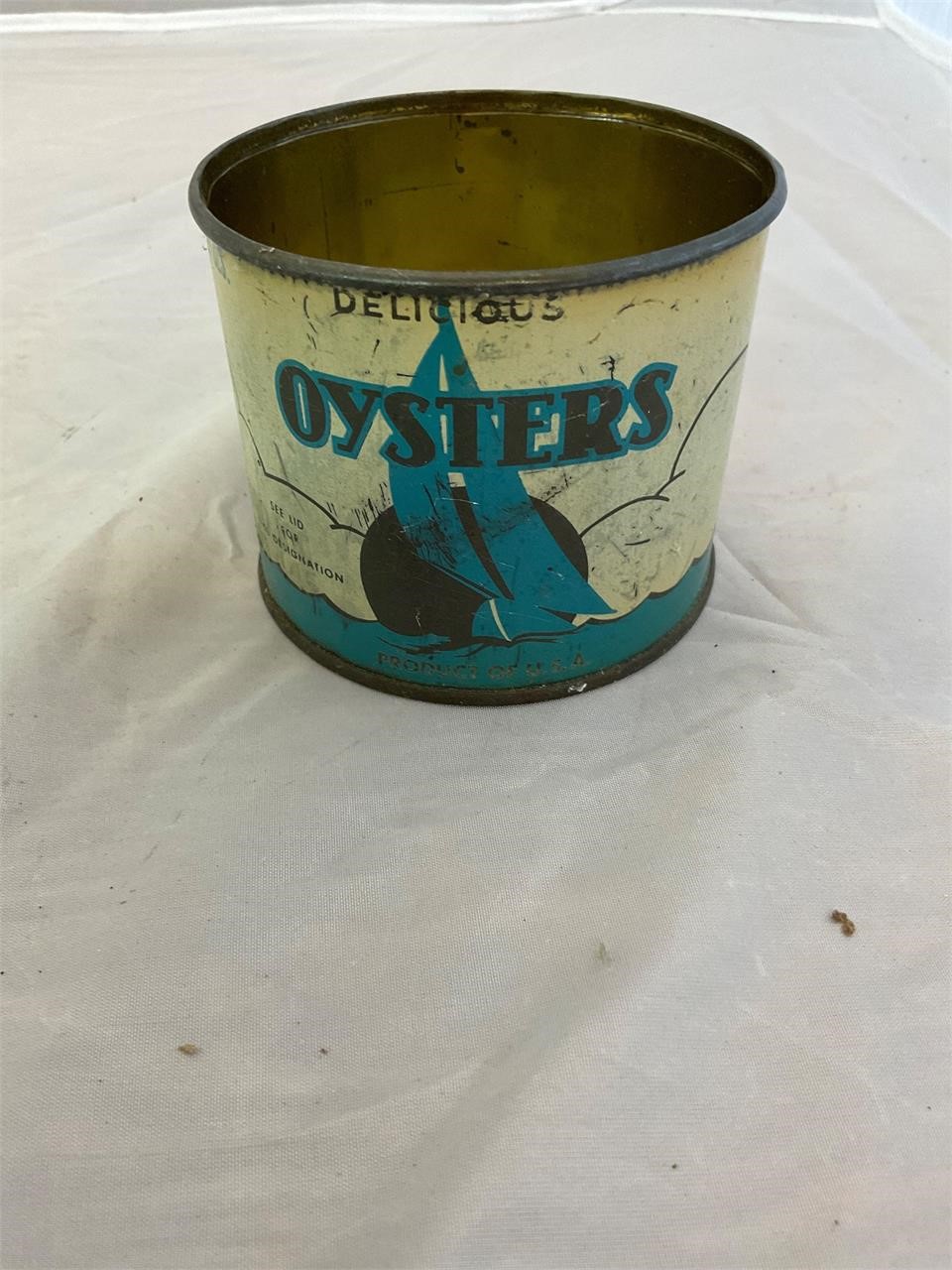 Rockett Seafood Irvington VA 445 12oz Oyster Can