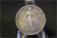 1919 France 2 francs Silver Coin