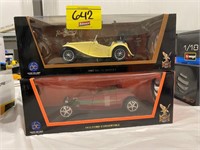 (2) 1/18 SCALE ROAD LEGENDS DIECAST CARS